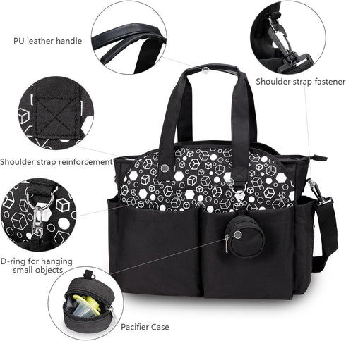 Ywmsfl Mummy Trendy Messenger Bag Diaper Bags Large Capacity Maternal Mother Baby Nursing Handbag Portable Nappy
