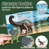 OENUX Dinosaur Toys for Kids 3-5, 12pcs Realistic Jurassic Figures Playset with Educational Booklet for Boys Girls