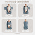 2 Pack 0-3 Comfy Cubs Swaddle Blanket Baby Girl Boy Easy Zipper Wrap Newborn Infant Sleep Sack (Small Months, Blush