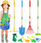 Magic4U Kids Gardening Tools Set, 22 Pcs Metal Garden Tools Toys with
