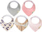 Blue Wren Baby Bandana Drool Bib 5-Pack with MAGNETIC Closure - Safe, Easy, Chic Teething Bib for Boys, Girls, Unisex