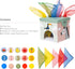 Taf Toys Sensory Baby Tissue Box - Montessori Square Sensory Toys with Colorful Pull Scarves, Play Balls, and Cards.