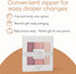 Comfy Cubs Easy Adjustable Sleep Sack with Easy Access Zipper and Baby Changing Pad Bundled