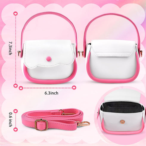 Set 3 4 5 6 7 3-5 4-5 6-8 GJZZ Play Purse for Little Girls Toys - Toddler Purse Pretend Play Makeup Toys for Year Old