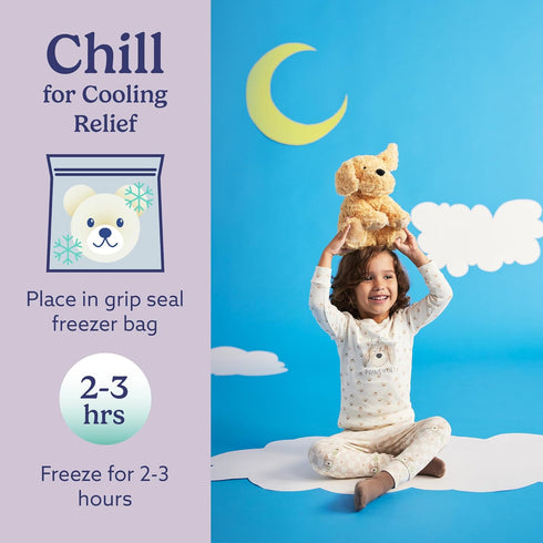 warmies Microwavable & Weighted Stuffed Animals, Golden Dog - Heated Stuffed Animal Plushie for Warmth & Comfort - Cute