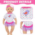 4 Sets Baby Doll Clothes for 14-18 Inch Dolls, Fashion Clothes Dresses and Accessories for New Born Baby Dolls