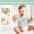 6 Set- 0-6 0-6 Pieces Toy Wooden Baby Toys for Babies Months,Wooden Toys for Babies Rattles with Bells,Wooden Rattles