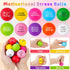100PCS SHQDD Stress Balls for Adults, Foam Stress Relief Toys for Kids & Adults, Bulk Squeeze Balls for Office Relief