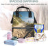 DWVTSLH Backpack Mummy Backpack Beach Themed Diaper Bag Multifunction Nappy Bags Waterproof Large Capacity Travel