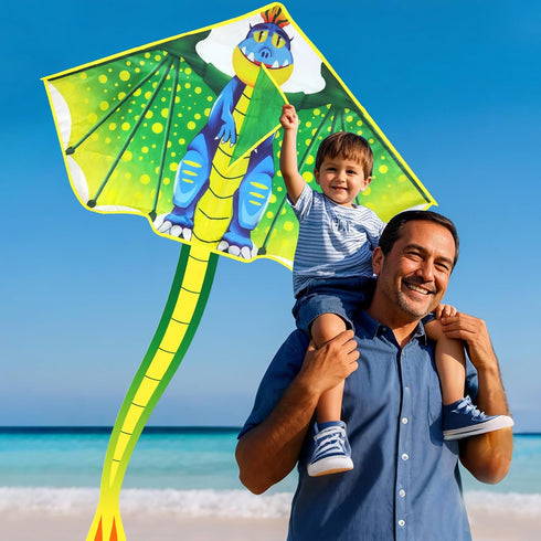 YongnKids Kite for Kids Age 4-8 8-12, Large Easy to Fly Kites with 328ft String for Beach Trip & Outdoor Games