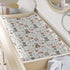 KuphiL10C Girls-16x32 Watercolor Bear Deer Hedgehog Raccoon Leaves Mushroom Pattern Baby Changing Pad Cover, Unisex