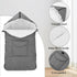 Ckuakiwu 48x90cm Pushchair Bunting Bag, Thicken Warm Stroller Footmuff with Plush Lined, Windproof Infant Car Seat