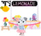 Sweet & Sour Lemonade Stand, Complete Set with Miniature Doll Figure, 9 Pieces, Ages 3+