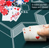 24/31/47/55/63inch 6-8 nuveti Round Poker Mat for Texas Holdem | Portable Poker Table Top with Art Deco Layout Print