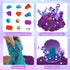 60Pcs Set 2lbs 17 12 3-8 Mermaid Sensory Bin Kit - Sensory Sand with (Purple/Teal/Beach), Sea Castle & Marine Molds