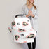 Schgap Cute Pugs Hearts Car Seat Cover Canopy for Babies, Nursing Cover Breastfeeding Baby Carrier Covers Carseat
