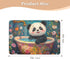 Yoogain 52" 34" Cartoon Panda Retro Bathtub Bed Underpads Waterproof Washable Potty Training Cover Breathable Pee Mats