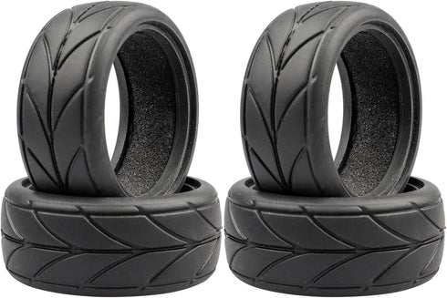 4pcs 1/10 RC Drift Tires, 65 * 26mm for 1/10 RC On-Road Car
