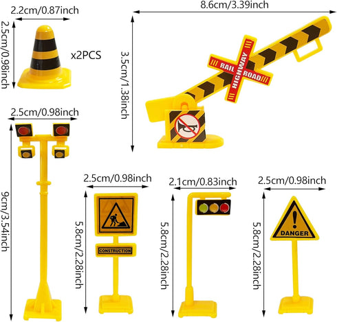 KDPATFAV 18PCS Train Cake Decorations and Toppers for Birthday Party Supplies - Railway Steam Theme Party Decorations
