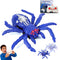 Nurcazo Wall Climbing Spider Remote Control Toy, RC Creepy Crawly Spider with LED