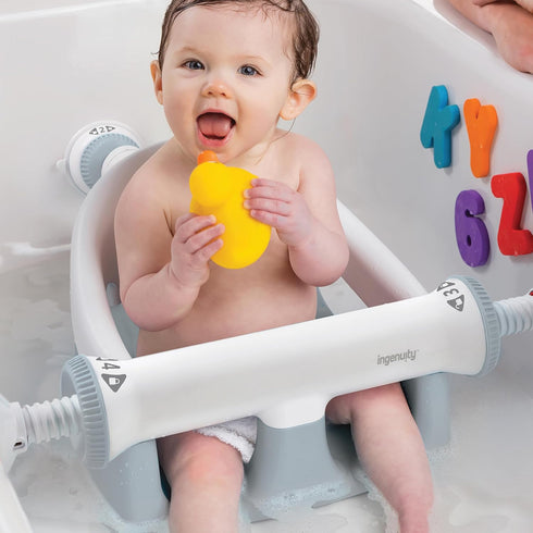 Setup Ingenuity My Bath Seat for Sit-Up Baby Bathing, Sure & Secure Suction Cups, ASTM Safety Tested & Approved