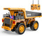 Remote Control Dump Truck Toy, 13-Channel Rc Construction Vehicles with Metal Bed
