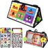 Dr.Rapeti Tummy Time Floor Mirror - Black and White High Contrast Baby Toy with Teethers, Washable & Non-Toxic
