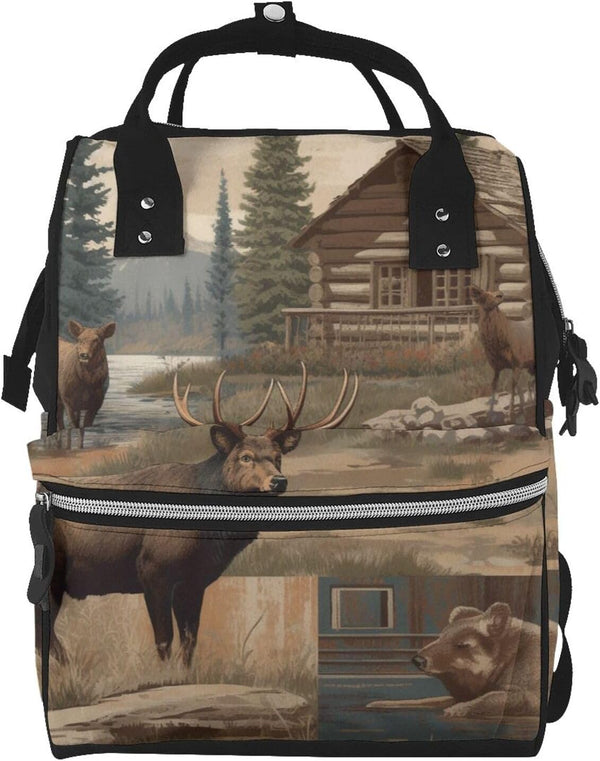 HEBSDFG Many dogs Prints Changing Bag Backpack Baby Diaper Bags for Mom Dad,