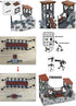 Set, WW2 14+ Finger Rock Military Base Series Small Suspension Building Army Mini War Accessories Kits, DIY Defence