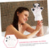 2Pcs Bath Gloves, Baby Bath Scrubber Mitts for Kids, Cotton White Newborn Bathing Accessories