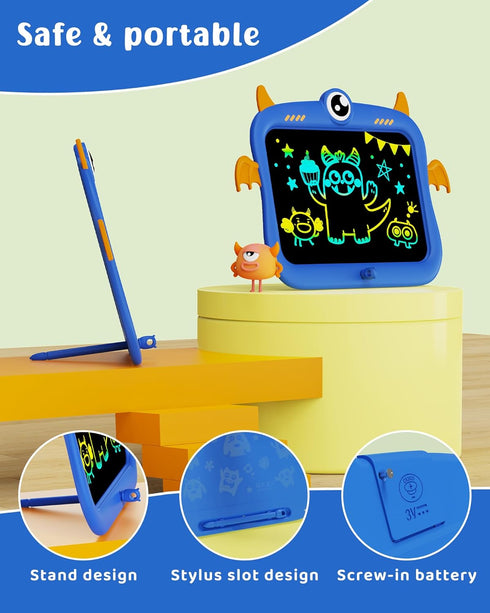 TEKFUN Toddler Toys Drawing Pad – 8.5inch Kids Travel Essentials Doodle Board – Mess Free Coloring for Kids Ages 3-8 -