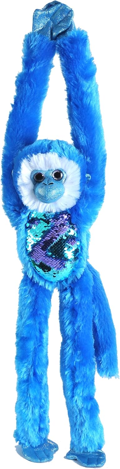 Wild Republic Sequin Monkey Plush, 22 inches Stuffed Animal, Sensory Plush Toy Gifts for Kids
