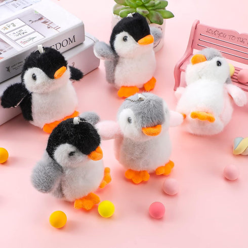 9 Pcs Mini Penguin Stuffed Plush Toys - 4.3 Inch Cute Penguin Stuffed Animals for Party Decorations and Gifts