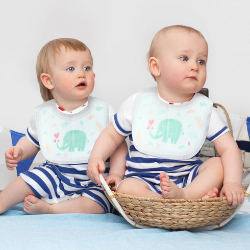Skicuff 100 Packaged Pcs Disposable Baby Bibs Bulk for Baby Boys and Girls Individually Hygienic for Toddlers Traveling