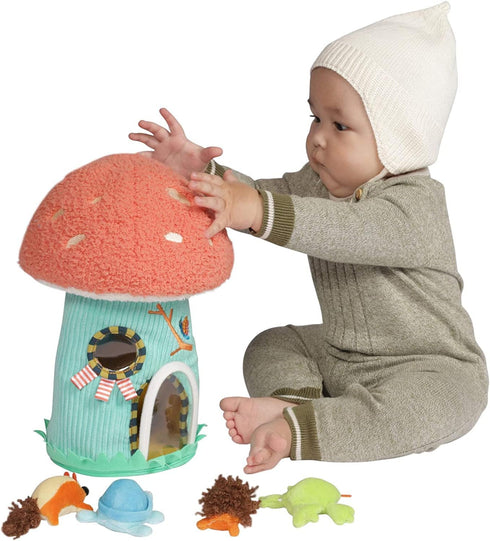 Manhattan Toy Plush Fill & Spill Toadstool Cottage Baby and Toddler Activity Toy