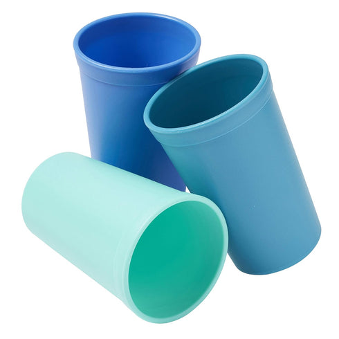 ECR4Kids My First Meal Pal Drinking Cups, Kids Plastic Tableware, Stackable Tumblers for Baby, Toddler Feeding (3-Pack,