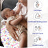 UxCaLuc 1 Custom Nursing Pillow Cover Customize with Name Personalized Nursing Pillow Covers for Breastfeeding Baby