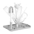 Ubbi On-the-Go Drying Rack and Brush Set, Includes Travel Case and Bottle