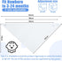 30 Set Giegxin Pcs Muslin Baby Bibs White Baby Bandana Drool Bibs Unisex Solid Colors for Girls Boys Newborn Soft