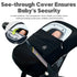 Mamatepe Winter Baby Car Seat Cover, Rain and Snow Repellent, Windproof Warm Fleece Breathable with U Shape Zipper