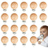 Suptizizkz 18 Pieces Wood Pacifier Clips Toy Suspender Clips Baby Teething Grasping Suspender