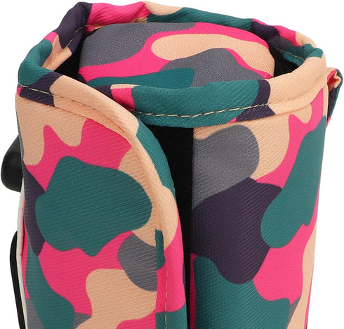 DAUZ 5.57 Cm Milk Warmer Bag, Baby Milk Heat Keeper LCD Display Portable for Travel for Bottle (Pink)