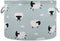 visesunny Cute White Sheep Animal Storage Bin, Collapsible Large Capacity Basket with Durable Cotton Handles