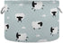 visesunny Cute White Sheep Animal Storage Bin, Collapsible Large Capacity Basket with Durable Cotton Handles