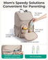 Backpack, Backpack BAGSMART Diaper Bag Large Baby Diaper Bag, Quilted Puffy Baby Bag for Mom with Quick-access