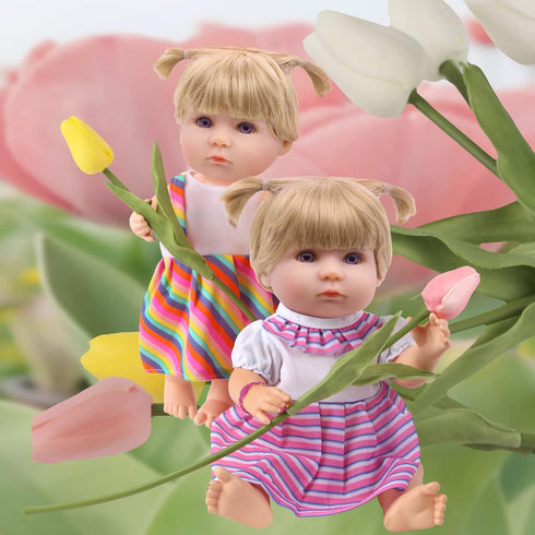 12 Sets Baby Doll Clothes for 12-14 Inch Dolls, Colorful Princess Dress, Romper, Sweater Costume, Cute Accessories