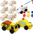 12 Pieces Unfinished Wooden Cars Wood DIY Car Toys Wood Crafts Painting Crafts Kit for Student Easy Woodworking Set Family Activities Arts and Crafts Kit for Kids by WANTKA