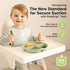 KeaBabies Suction Plates for Baby, Toddler - 3-Pack 100% Silicone Toddler Plates, Divided Baby Plates with Suction, Silicone Plates for Baby, Kids, BPA-Free, Microwave, Dishwasher Safe (Mellow) by KeaBabies