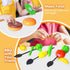 Upgrade 79PCS Toy BBQ Grill Set, Kitchen Toy Set with Realistic Spray, Light & Sound for Kids, Christmas Birthday Gift