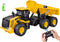 Mighty 9-Channel RC Dump Truck Toy | 1:18 Scale All-Terrain 6-Wheel Construction